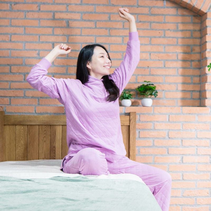 レディース｜光電子(R)スーパーキルト 首元あったか 無地 長袖 上下