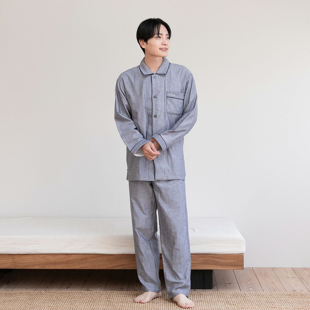 レディース｜雲ごこちガーゼ起毛 3重ガーゼ 格子柄｜快眠ラボ公式