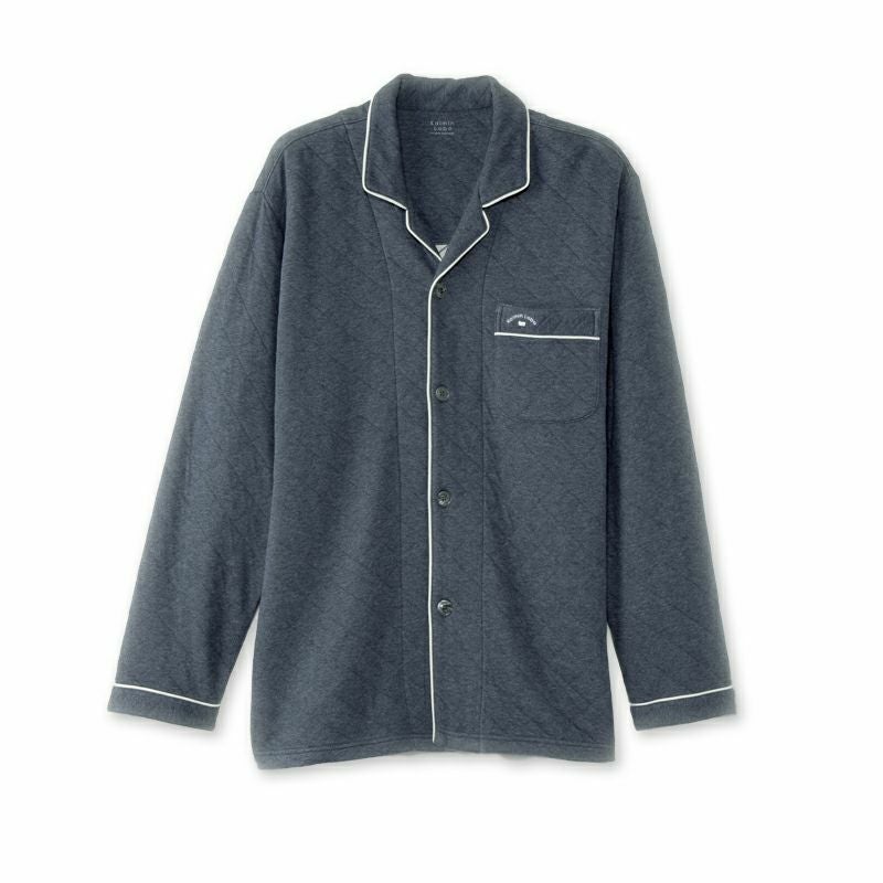 メンズ｜光電子(R)スーパーキルト 無地 テーラーパジャマ｜快眠ラボ