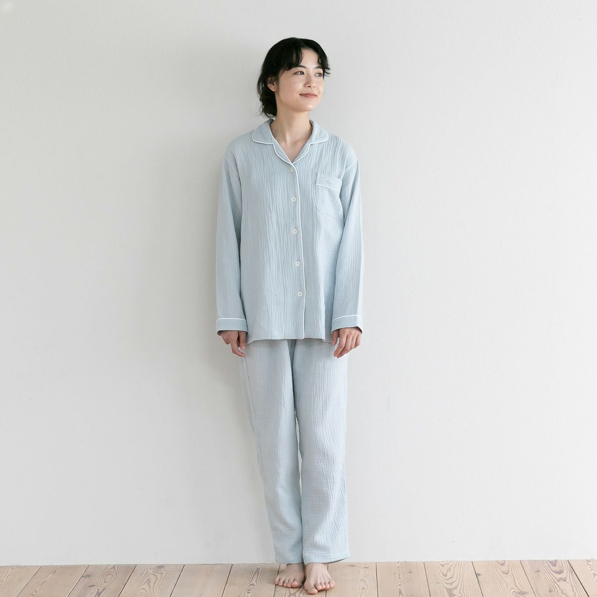 レディース｜ウェーブダブルガーゼ 半開｜快眠ラボ公式｜メンズ